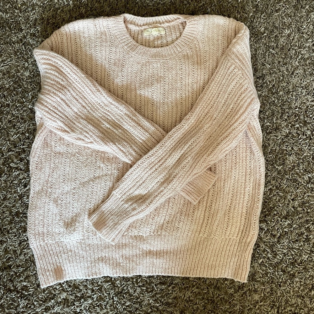 LA Hearts baby pink sweater xs but fits small to medium